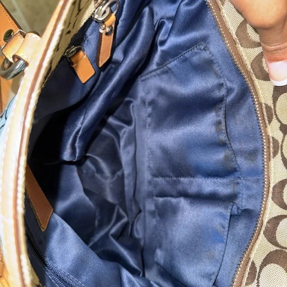 Coach Patchwork Tote in Pink, Blue, Tan & Cream - Picture 3 of 3